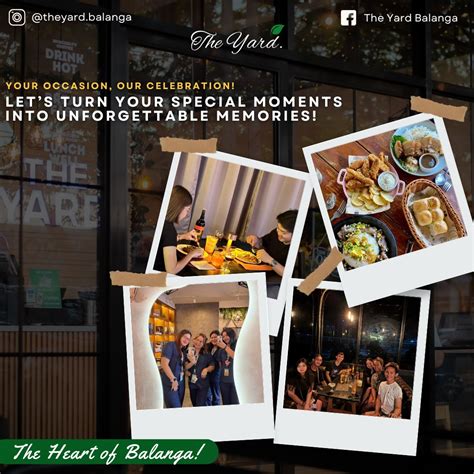 the yard balanga menu|The Yard Balanga .